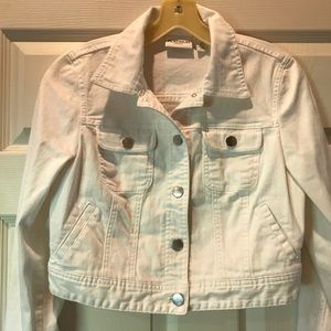 White jean jacket